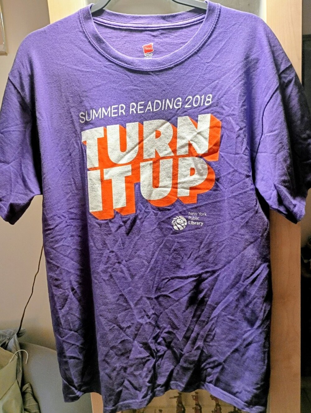 NYPL New York Public Library Graphic Purple TShirt Medium